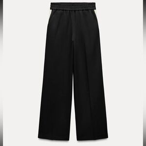 NWOT Zara side stripe wide leg pant